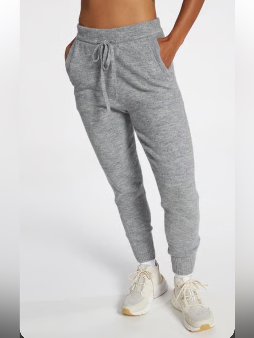 Calia size L, light gray, sweater knit cozy joggers. sold out!